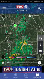 FOX 5 Storm Team Weather Radar screenshot