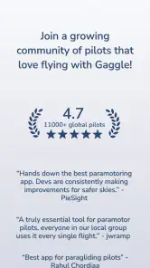 Gaggle Paragliding, Ultralight screenshot
