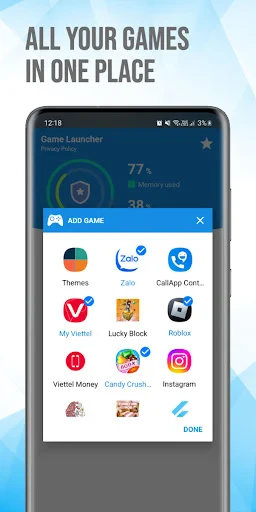 Gaming Hub: Game Launcher App screenshot