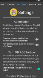 GeminiMan WearOS Manager screenshot