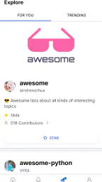GitHub screenshot