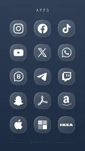 Glassify Glass Icons screenshot