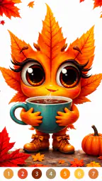 Golden Autumn: Color by Number screenshot