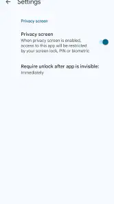 Google Authenticator screenshot