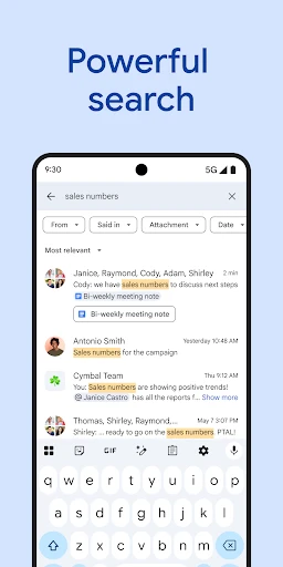 Google Chat screenshot