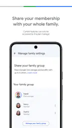 Google One screenshot