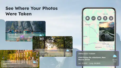 GPS Camera with Time Stamp screenshot