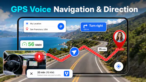 GPS Maps & Voice Directions screenshot