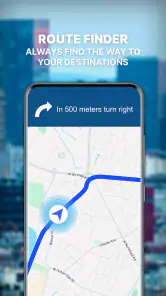 GPS Navigation: Road Map Route screenshot