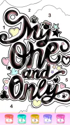 Graffiti Quote Color by number screenshot