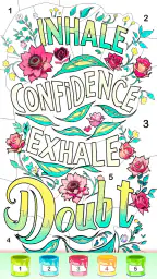 Graffiti Quote Color by number screenshot