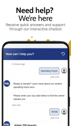 Grifols Plasma Donor Hub screenshot