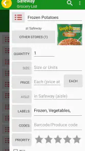 Grocery List App - rShopping screenshot
