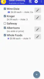 Grocery List App - rShopping screenshot