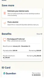 Guardian® Dental & Vision screenshot