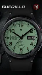GUERILLA - Analog watch face screenshot