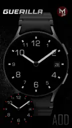 GUERILLA - Analog watch face screenshot