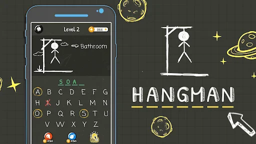 Hangman Words:Two Player Games screenshot