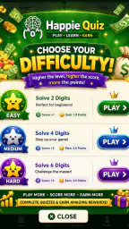 Happie Quiz: Play Earn Rewards screenshot