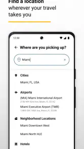Hertz Rent-a-Car screenshot