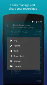 Hi-Q MP3 Voice Recorder (Pro) screenshot