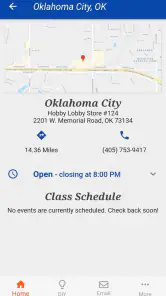 Hobby Lobby Stores screenshot