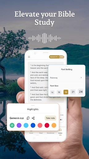 Holy Bible Launcher: KJV+Audio screenshot