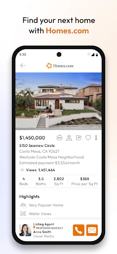 Homes.com Real Estate Search screenshot