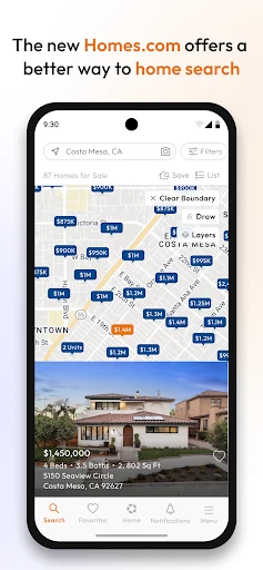 Homes.com Real Estate Search screenshot