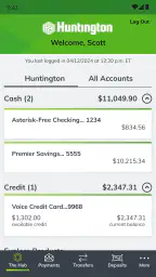 Huntington Mobile Banking screenshot