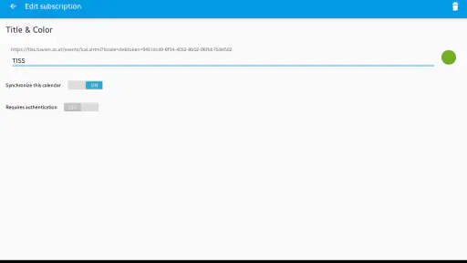 ICSx⁵ – Subscribe to calendars screenshot