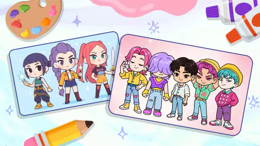 Idol Draw: Coloring Master screenshot