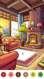 Wild West Color by Number Book screenshot