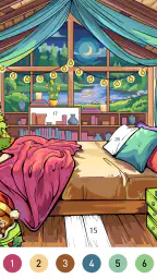 Wild West Color by Number Book screenshot