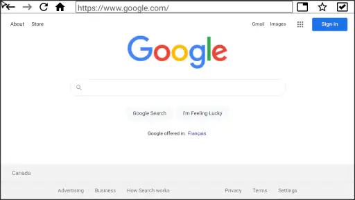 Internet Browser (TV) screenshot