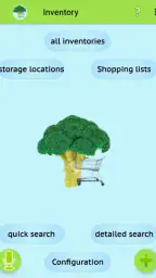 Inventory and Shopping list screenshot