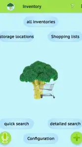Inventory and Shopping list screenshot