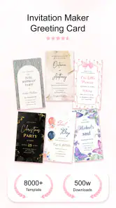 Invitation Maker Greeting Card screenshot