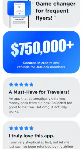 JetBack: Airfare Price Credits screenshot