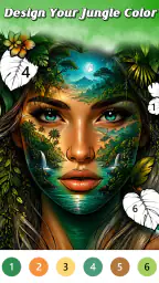 Jungle Color By Number Games screenshot