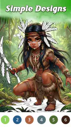 Jungle Color By Number Games screenshot