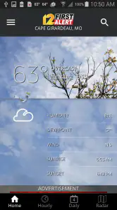 KFVS12 First Alert Weather screenshot