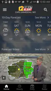 KFVS12 First Alert Weather screenshot