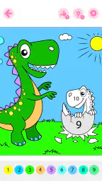 Kids Coloring Book by Numbers screenshot