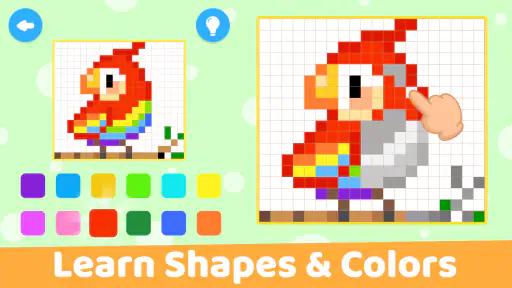 Kids Pixel Art Coloring Games screenshot