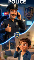 Kids Police: Fake Call Prank screenshot