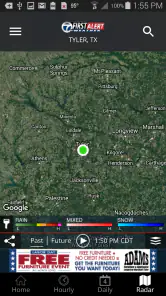 KLTV First Alert Weather screenshot