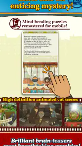 Layton: Diabolical Box in HD screenshot