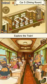 Layton: Diabolical Box in HD screenshot
