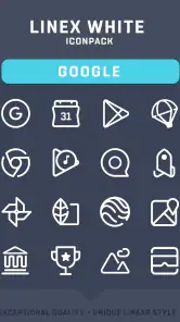 LineX White Icon Pack screenshot
